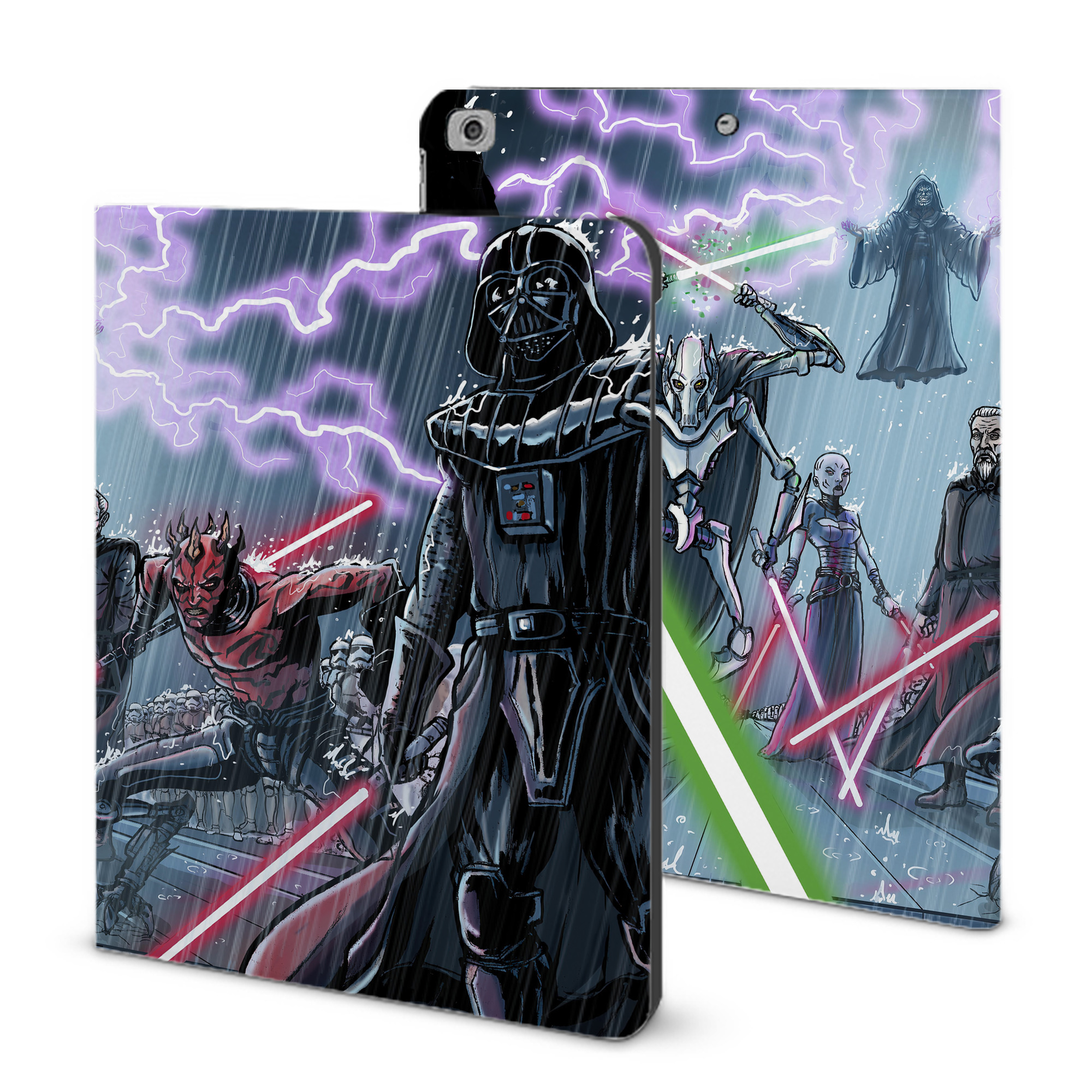 （画像用） スター・ウォーズ Star Wars IPad ケース ブック型 PUレザー TPU 耐衝撃 軽量 薄型 ペン収納なし 全面保護 IPad 各モデル対応